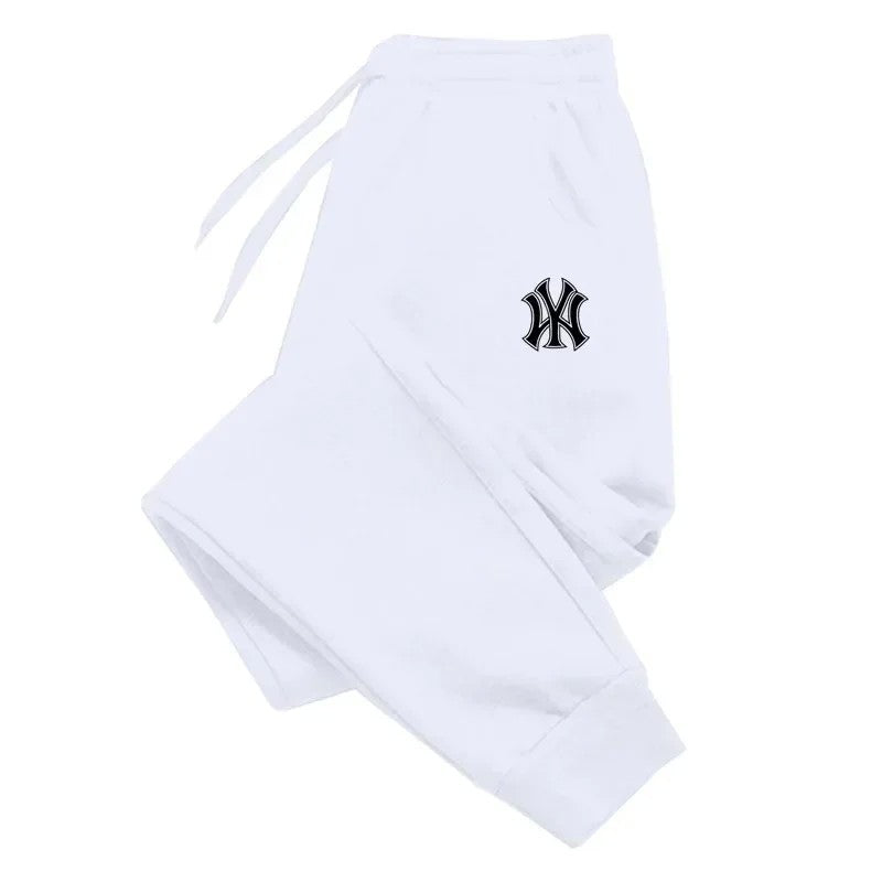 Moletom de algodão esportivo masculino, roupa esportiva masculina, calça casua