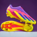 Sapatos de futebol de cano baixo unissex treinamento competição jogo sem costu