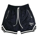 Everlast fitness esportes basquete shorts masculino verão casual solto malha sh