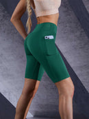Mulheres cor sólida yoga shorts jogging corrida ciclismo fitness roupas esporti