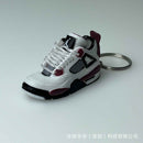 Tendência aj4 chaveiro jordan 4 modelo de sapato esportivo conjunto mochila pre