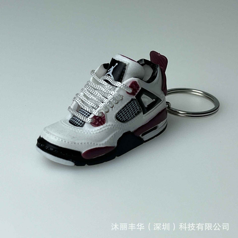 Tendência aj4 chaveiro jordan 4 modelo de sapato esportivo conjunto mochila pre