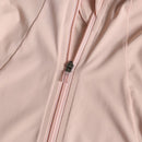 Rodada alta elástica yoga wear para senhoras, topo solto, manga longa, gola alt