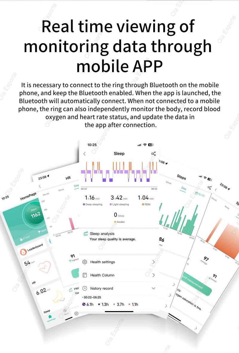 2025 novo para xiaomi anel inteligente masculino feminino, monitor de frequênci
