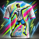 2025 CHATGPT Design Original Novo Arriavl The Goat Design Camisa de Futebol Kit
