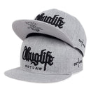 Moda masculina série ladrão dupla cor bloco snapback boné unissex guarda-sol