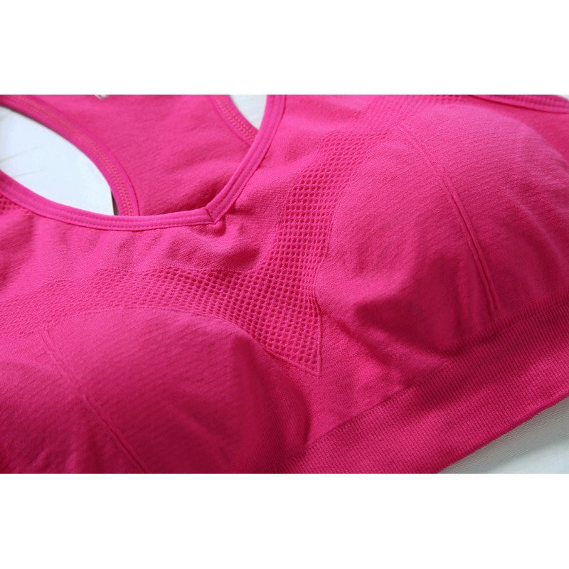 Sutiã esportivo feminino superior push up sutiã de fitness roupa interior espo
