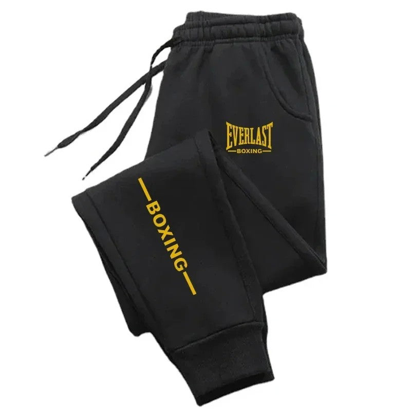 2025 outono everlast impresso calças de jogging calças de treino masculino par