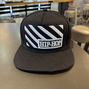 Nova moda masculina carta bordado maré all-match aba plana boné de beisebol ve