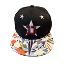 Nova moda masculina carta bordado maré all-match aba plana boné de beisebol ve