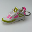 Tendência aj4 chaveiro jordan 4 modelo de sapato esportivo conjunto mochila pre