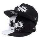 Moda masculina série ladrão dupla cor bloco snapback boné unissex guarda-sol