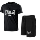 EVERLAST Conjunto de camiseta + shorts masculino, 2 peças, lazer, respiração,