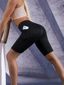 Mulheres cor sólida yoga shorts jogging corrida ciclismo fitness roupas esporti