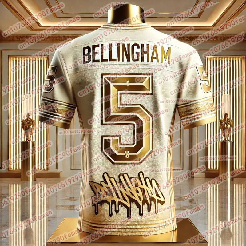 Verão novo bellingham edição comemorativa de alta qualidade camisa esportiva