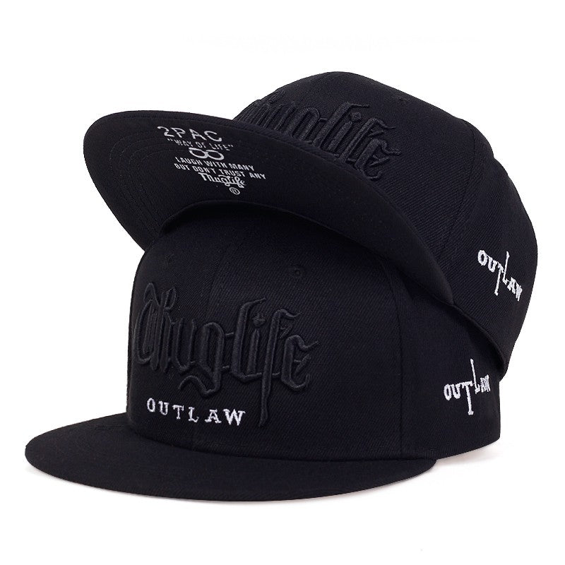 Moda masculina série ladrão dupla cor bloco snapback boné unissex guarda-sol