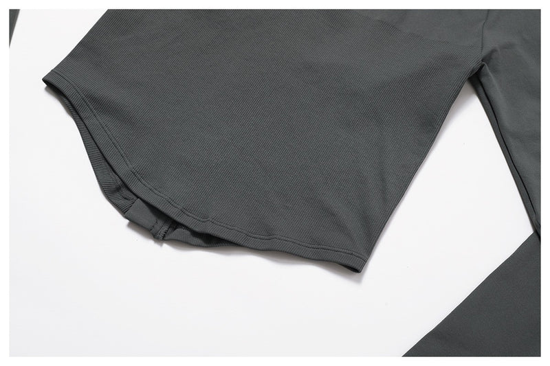 Jaqueta com zíper feminino colheita topos yoga camisetas sólidas esportes topo