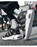 Homens esportes tênis de corrida maratona almofada ar prazer leve ao ar livre a