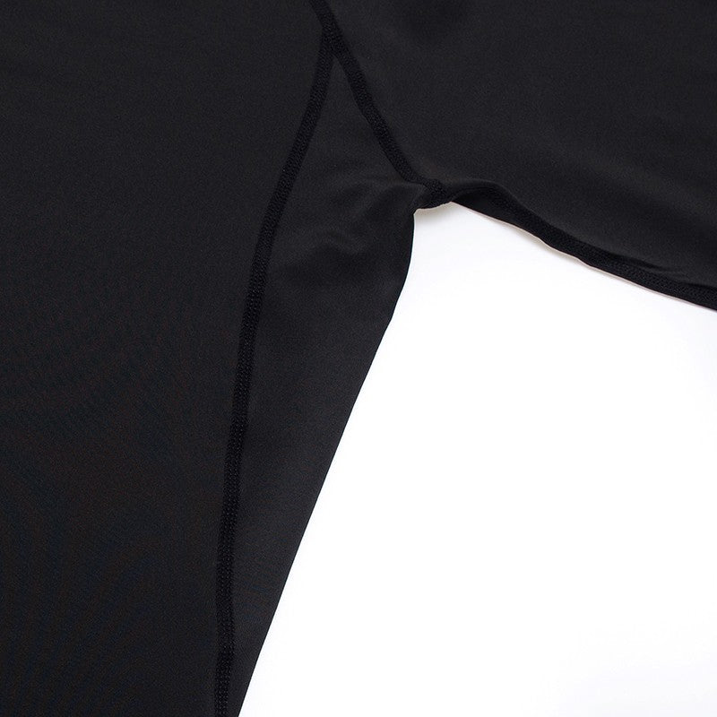 Homens correndo camiseta mangas compridas esporte t ginásio de fitness moletom