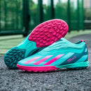 Sapatos de futebol de cano baixo unissex treinamento competição jogo sem costu