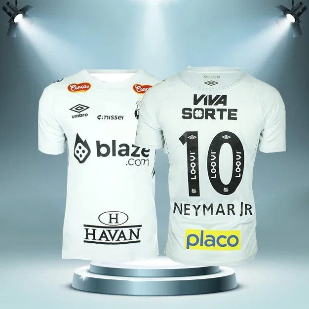 Verão santos fc 2025 pré-temporada casa kit masculino novo adulto jogo de fute
