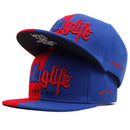 Moda masculina série ladrão dupla cor bloco snapback boné unissex guarda-sol