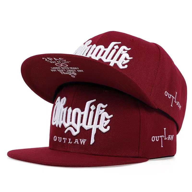 Moda masculina série ladrão dupla cor bloco snapback boné unissex guarda-sol