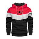 Moletons de manga compridos masculinos, moletons Harajuku, com capuz com gola O,