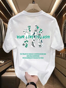 Verão 25 novo coreano masculino e feminino de alta qualidade casual tripulaçã