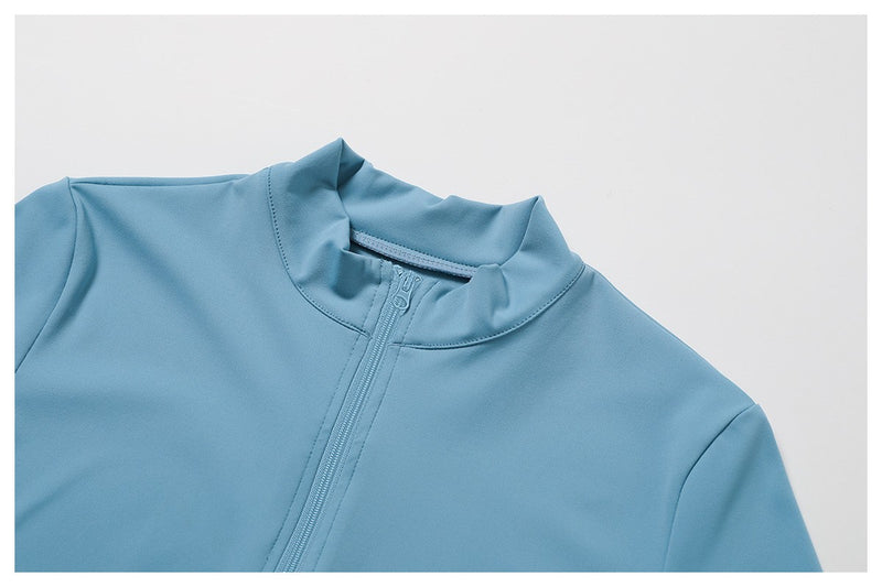 Camiseta feminina de manga comprida para corrida ao ar livre, fitness, peça ún