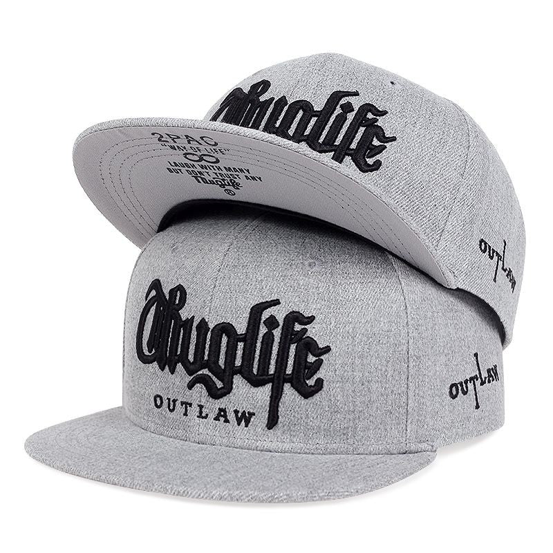 Moda masculina série ladrão dupla cor bloco snapback boné unissex guarda-sol