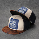 Nova moda masculina carta bordado maré all-match aba plana boné de beisebol ve