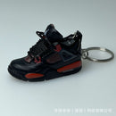 Tendência aj4 chaveiro jordan 4 modelo de sapato esportivo conjunto mochila pre