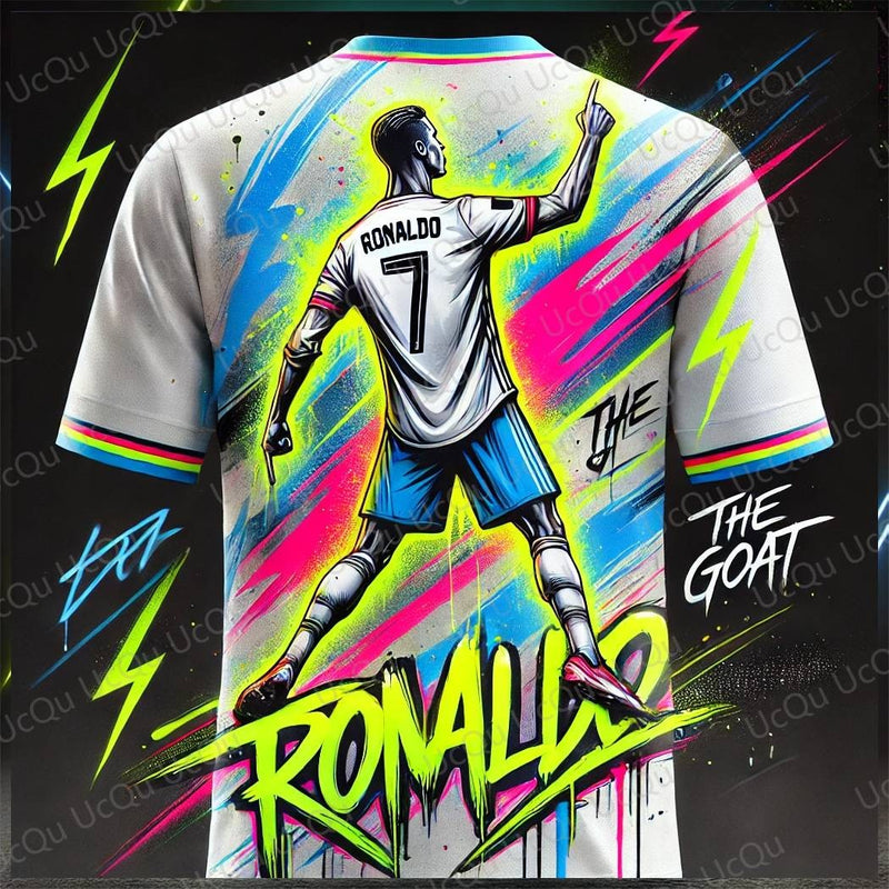 2025 CHATGPT Design Original Novo Arriavl The Goat Design Camisa de Futebol Kit