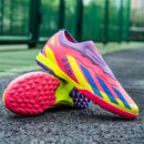 Sapatos de futebol de cano baixo unissex treinamento competição jogo sem costu