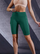 Mulheres cor sólida yoga shorts jogging corrida ciclismo fitness roupas esporti
