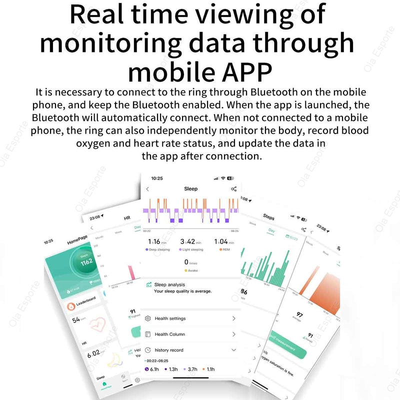 2025 novo para xiaomi anel inteligente masculino feminino, monitor de frequênci