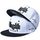 Moda masculina série ladrão dupla cor bloco snapback boné unissex guarda-sol