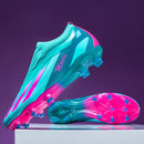 Sapatos de futebol de cano baixo unissex treinamento competição jogo sem costu