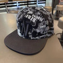 Nova moda masculina carta bordado maré all-match aba plana boné de beisebol ve