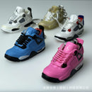 Tendência aj4 chaveiro jordan 4 modelo de sapato esportivo conjunto mochila pre