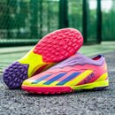 Sapatos de futebol de cano baixo unissex treinamento competição jogo sem costu