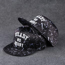 Nova moda masculina carta bordado maré all-match aba plana boné de beisebol ve