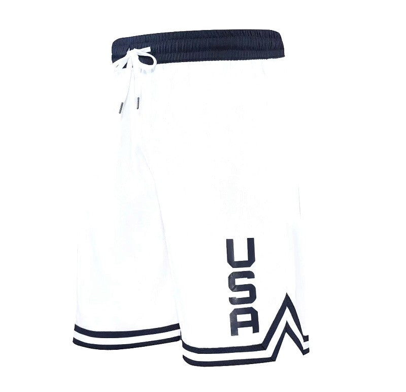 Shorts de basquete com estampa dos eua, treinamento masculino, shorts ativos, bo