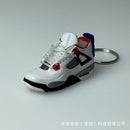 Tendência aj4 chaveiro jordan 4 modelo de sapato esportivo conjunto mochila pre