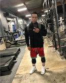 Calções de basquete esportivo masculino malha rápida calções de ginásio pa