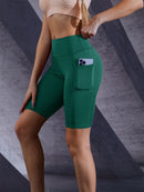 Mulheres cor sólida yoga shorts jogging corrida ciclismo fitness roupas esporti