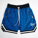 Everlast fitness esportes basquete shorts masculino verão casual solto malha sh